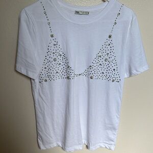 Zara Jewel Bralette T-shirt